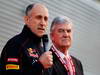 Toro Rosso STR7, JEREZ DE LA FRONTERA, SPAIN - FEBRUARY 06:  Scuderia Toro Rosso Team Principal Franz Tost (L) e CEPSA Co-Chairman Santiago Bergareche (R) attend the launch of the new Scuderia Toro Rosso STR7 at the Circuito de Jerez on February 6, 2012 in Jerez de la Frontera, Spain.  (Photo by Paul Gilham/Getty Images)