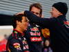 Toro Rosso STR7, JEREZ DE LA FRONTERA, SPAIN - FEBRUARY 06:  Scuderia Toro Rosso driver Daniel Ricciardo of Australia shares a joke with Eric Silbermann of Scuderia Toro Rosso while attending the unveiling of the new Scuderia Toro Rosso STR7 at the Circuito de Jerez on February 6, 2012 in Jerez de la Frontera, Spain.  (Photo by Paul Gilham/Getty Images)