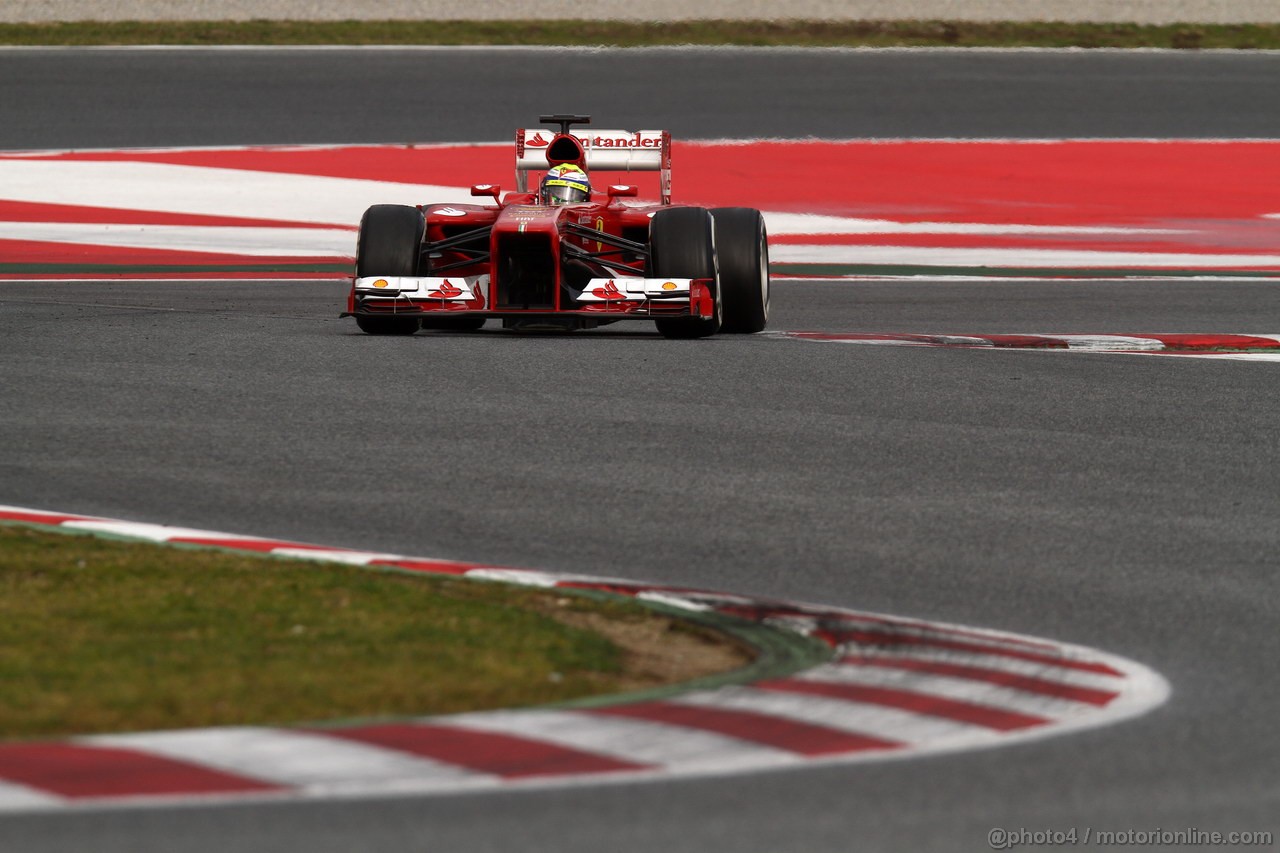 BARCELONA TEST MARZO 2013, Felipe Massa (BRA) Ferrari F138 