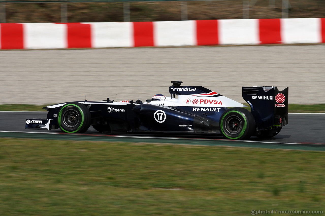 BARCELONA TEST MARZO 2013, Valtteri Bottas (FIN), Williams F1 Team FW35 