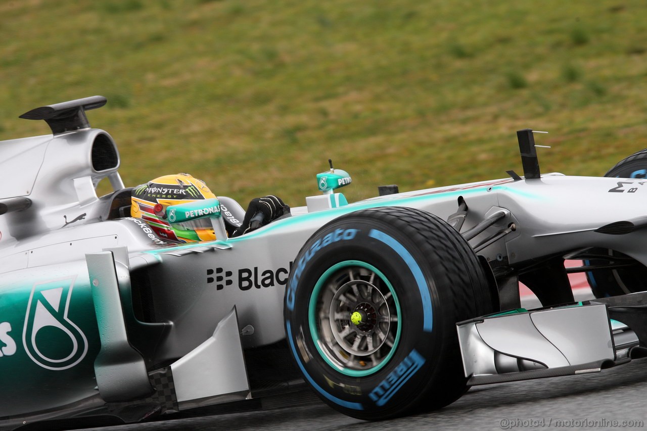 BARCELONA TEST MARZO 2013, Lewis Hamilton (GBR) Mercedes AMG F1 W04 