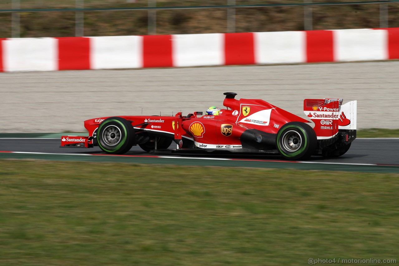 BARCELONA TEST MARZO 2013, Fernando Alonso (ESP) Ferrari F138 