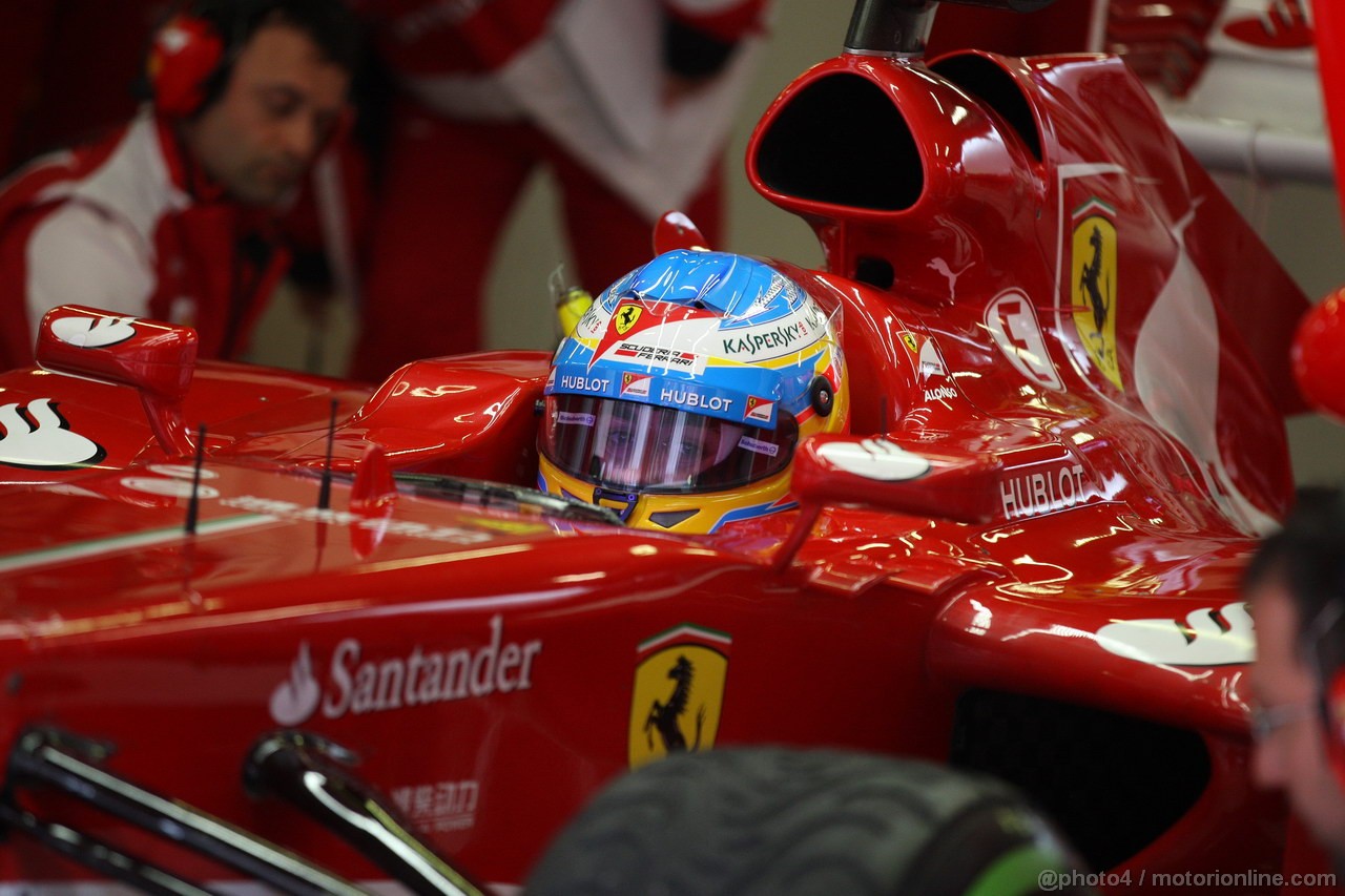 BARCELONA TEST MARZO 2013, Fernando Alonso (ESP) Ferrari F138 