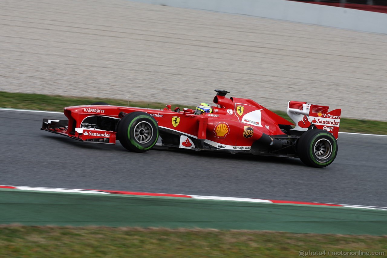 BARCELONA TEST MARZO 2013, Felipe Massa (BRA) Ferrari F138 