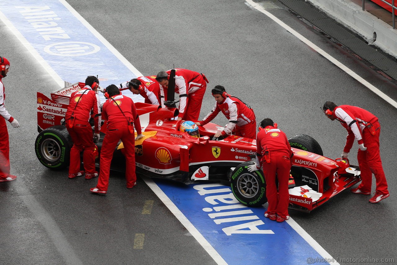 BARCELONA TEST MARZO 2013, Fernando Alonso (ESP) Ferrari F138 