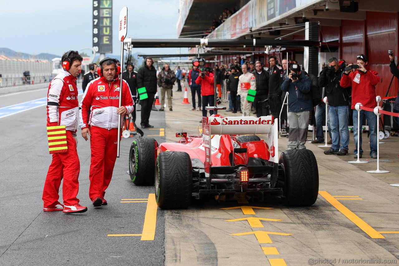 BARCELONA TEST MARZO 2013, Fernando Alonso (ESP) Ferrari F138 