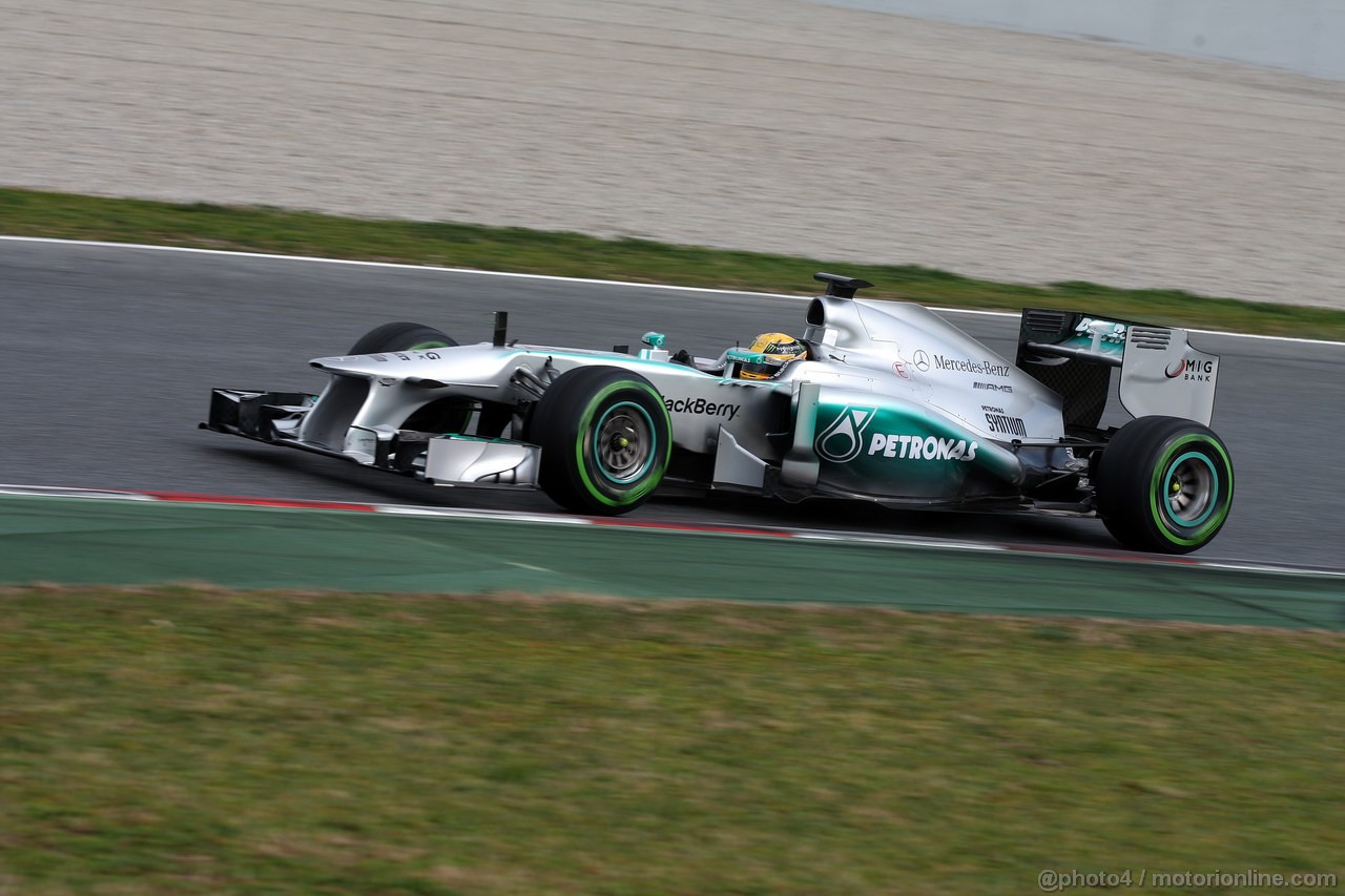 BARCELONA TEST MARZO 2013, Nico Rosberg (GER) Mercedes AMG F1 W04 
