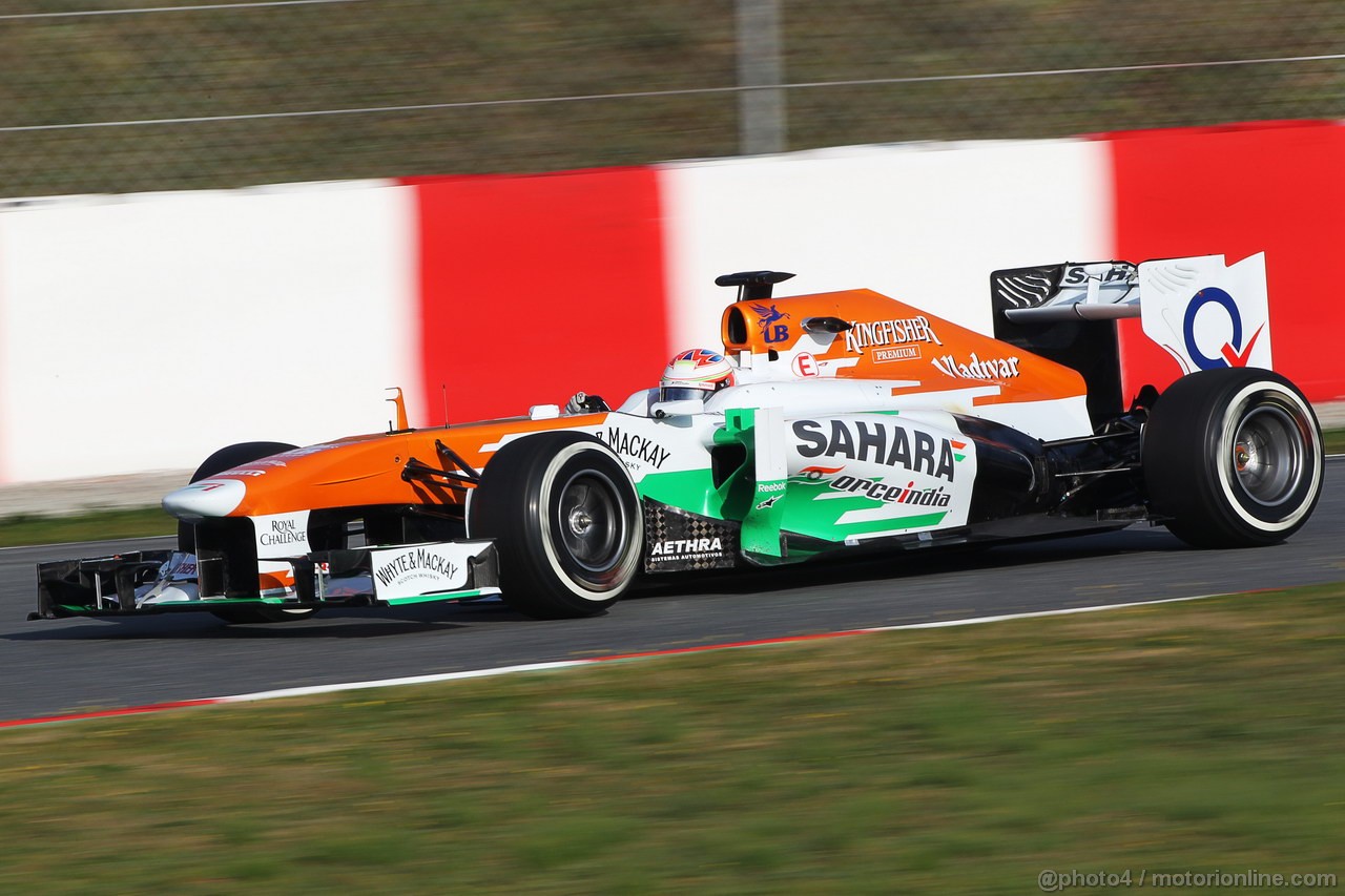 BARCELONA TEST MARZO 2013, Paul di Resta (GBR) Sahara Force India VJM06.
03.03.2013. 