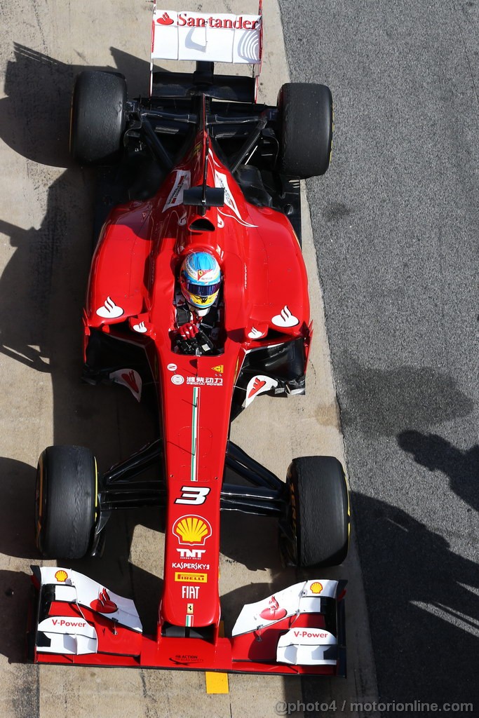 BARCELONA TEST MARZO 2013, Fernando Alonso (ESP) Ferrari F138.
03.03.2013. 