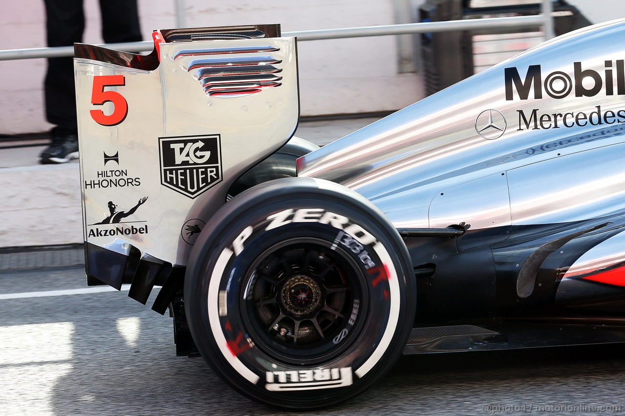 BARCELONA TEST MARZO 2013, McLaren MP4-28 rear wing.
03.03.2013. 