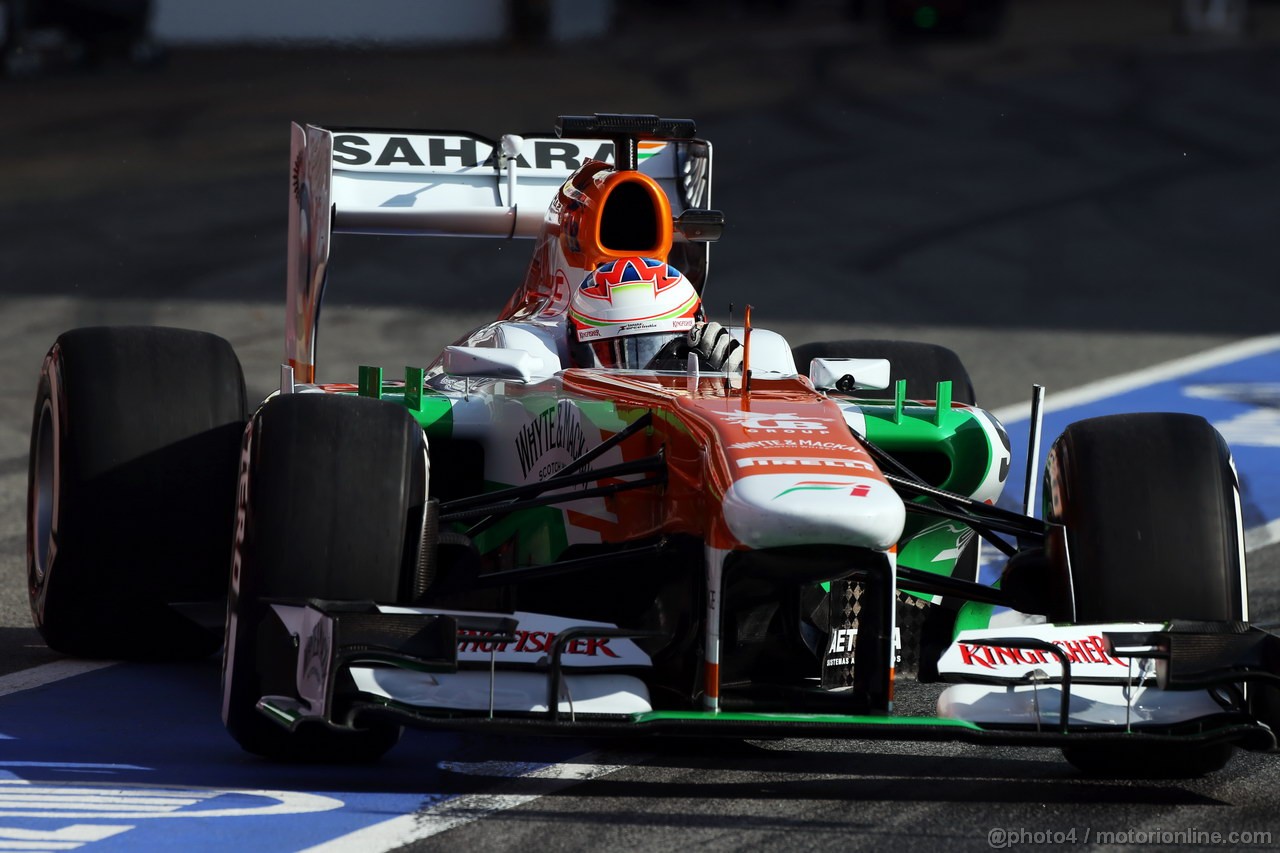BARCELONA TEST MARZO 2013, Paul di Resta (GBR) Sahara Force India VJM06.
03.03.2013. 