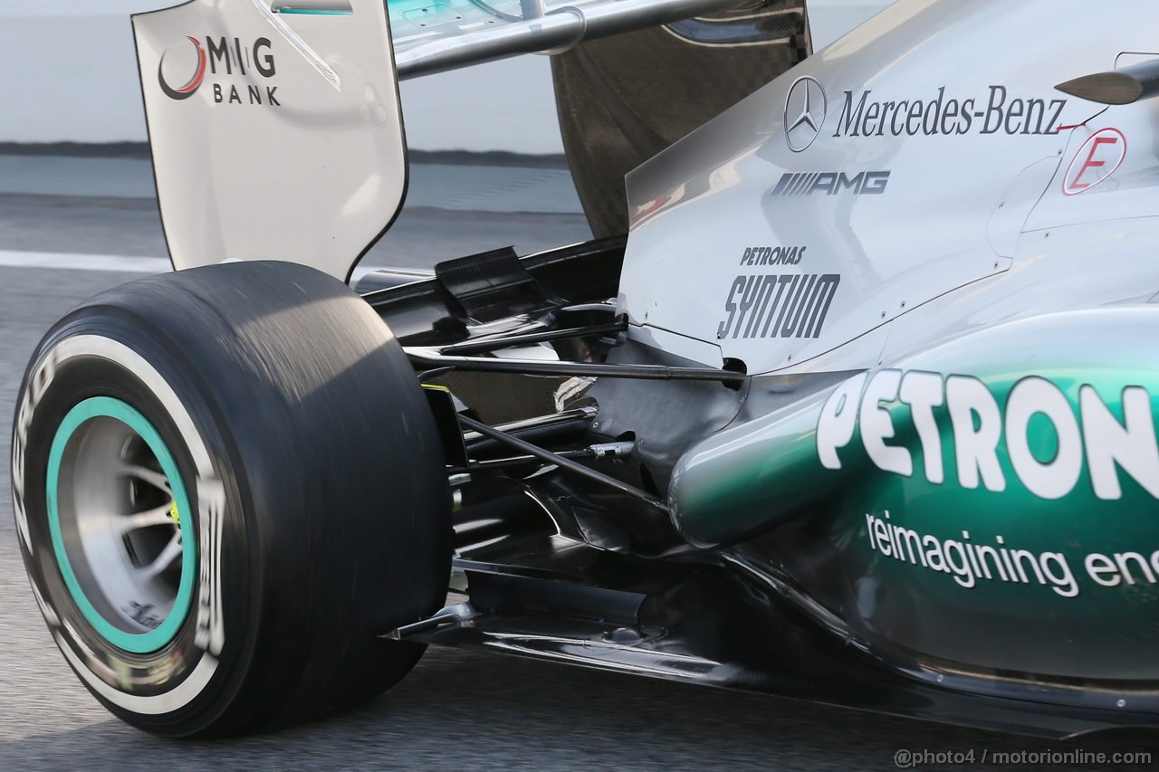 BARCELONA TEST MARZO 2013, Mercedes AMG F1 W04 rear suspension.
03.03.2013. 