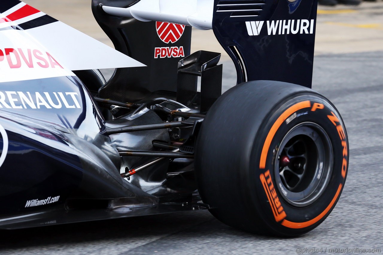 BARCELONA TEST MARZO 2013, Williams FW35 rear suspension.
03.03.2013. 