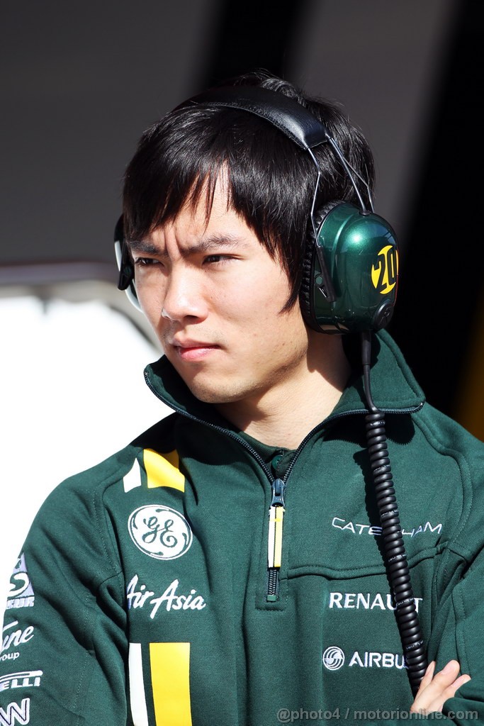 BARCELONA TEST MARZO 2013, Ma Qing Hua (CHN) Caterham F1 Reserve Driver.
03.03.2013. 