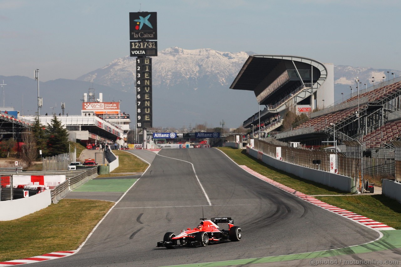 BARCELONA TEST MARZO 2013, Jules Bianchi (FRA) Marussia F1 Team MR02.
03.03.2013. 