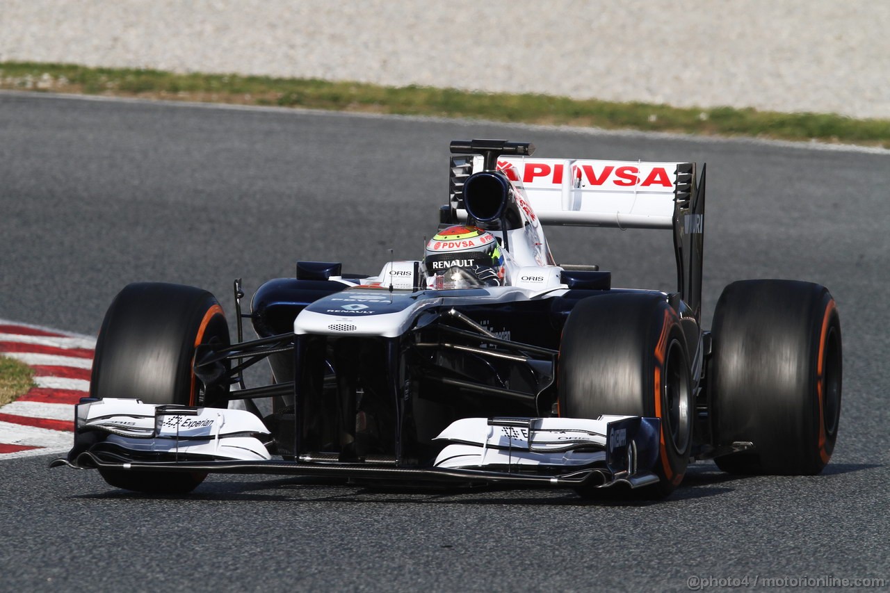 BARCELONA TEST MARZO 2013, Pastor Maldonado (VEN) Williams FW35.
03.03.2013. 