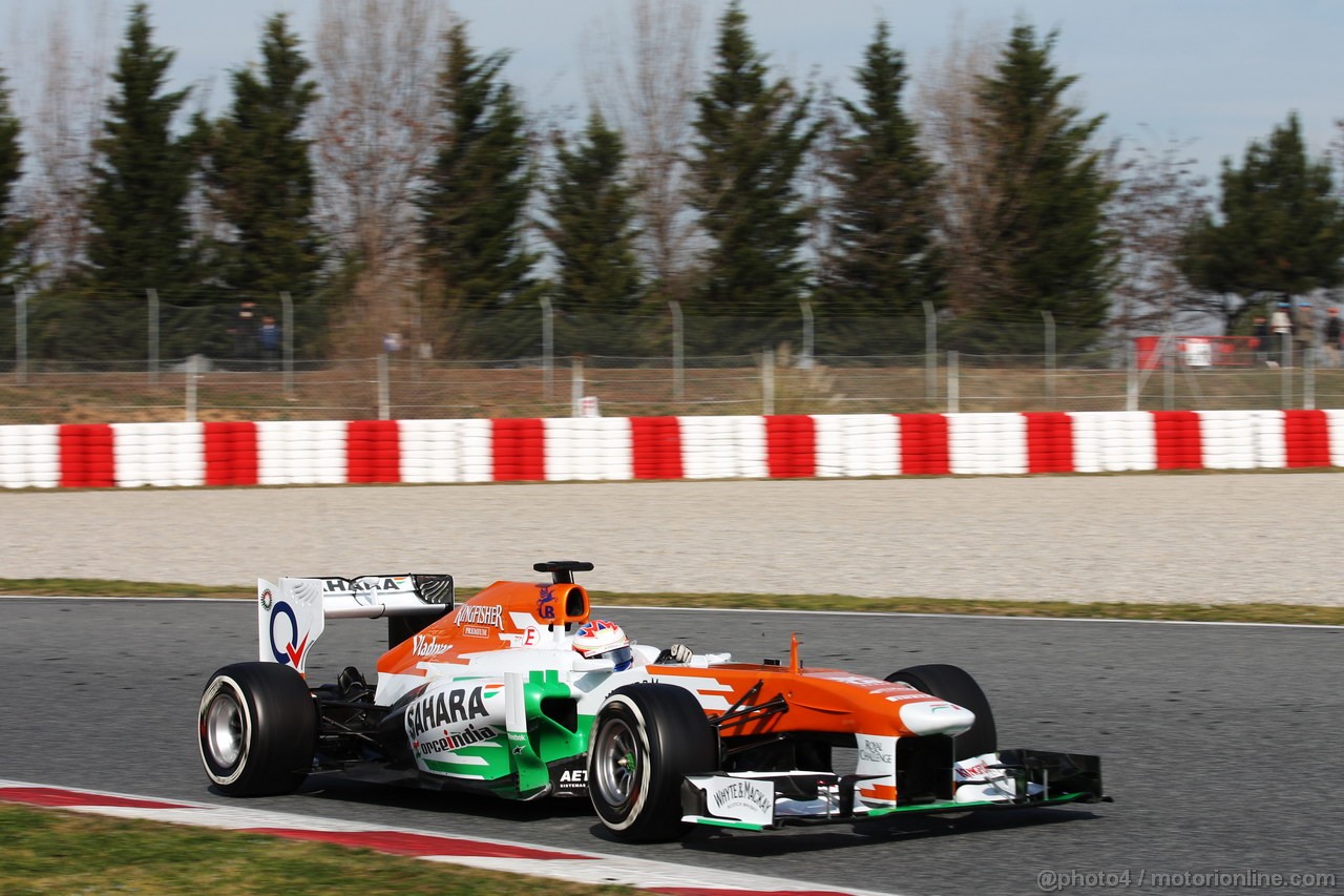 BARCELONA TEST MARZO 2013, Paul di Resta (GBR) Sahara Force India VJM06.
03.03.2013.