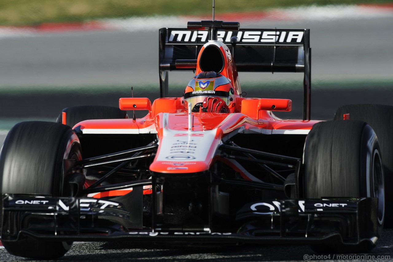 BARCELONA TEST MARZO 2013, Jules Bianchi (FRA) Marussia F1 Team MR02.
03.03.2013. 