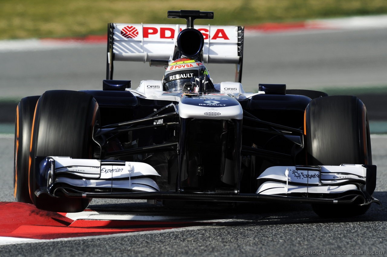 BARCELONA TEST MARZO 2013, Pastor Maldonado (VEN) Williams FW35.
03.03.2013. 