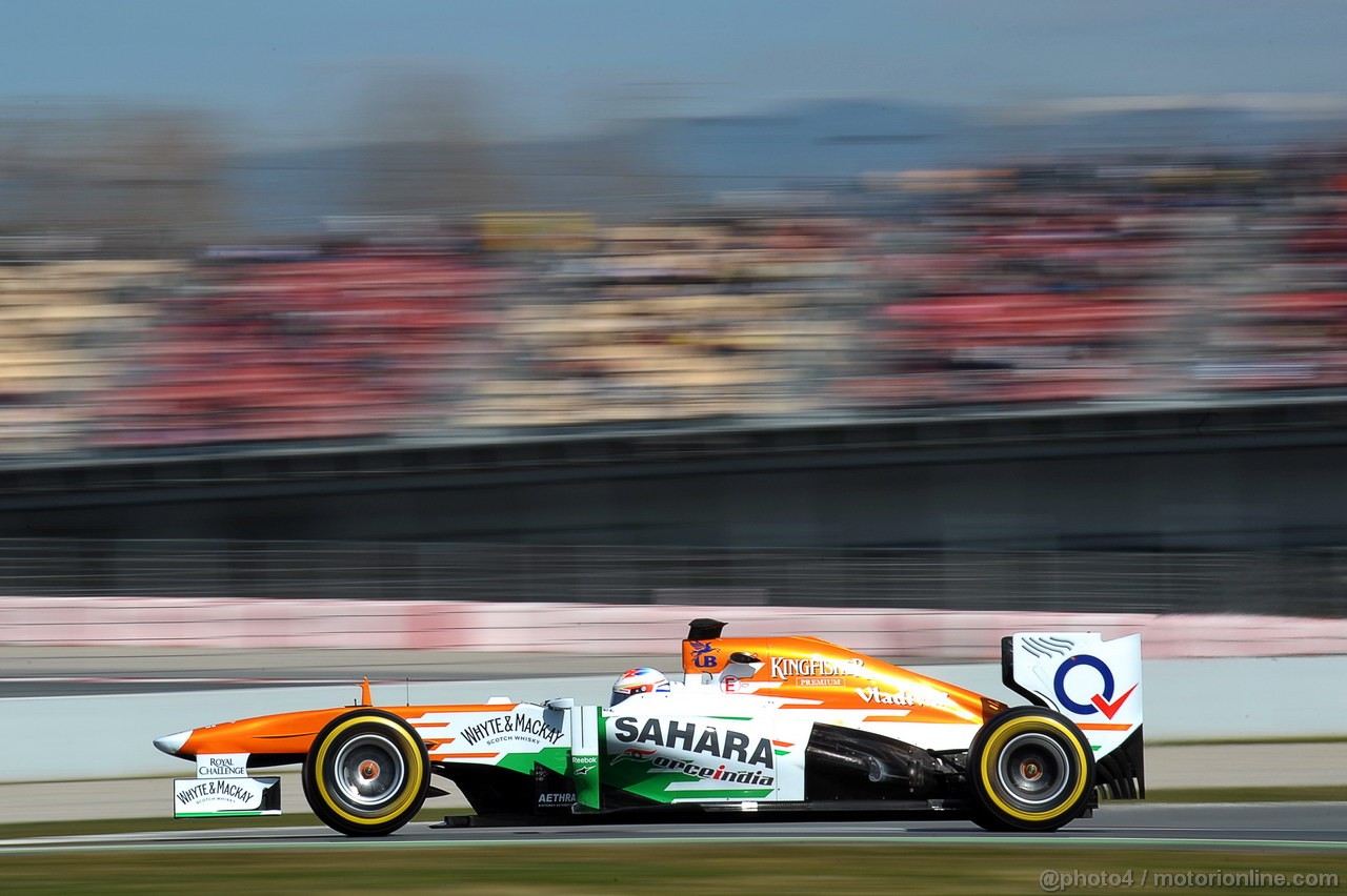 BARCELONA TEST MARZO 2013, Paul di Resta (GBR) Sahara Force India VJM06.
03.03.2013. 