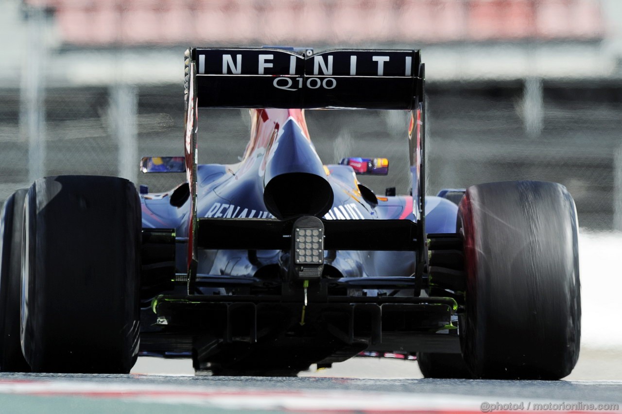 BARCELONA TEST MARZO 2013, Sebastian Vettel (GER) Red Bull Racing RB9 rear diffuser.
03.03.2013. 