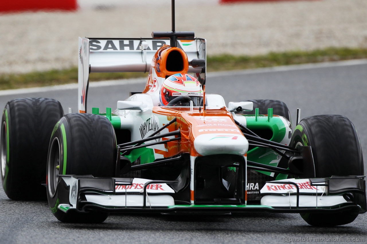 BARCELONA TEST MARZO 2013, Paul di Resta (GBR) Sahara Force India VJM06.
28.02.2013. 