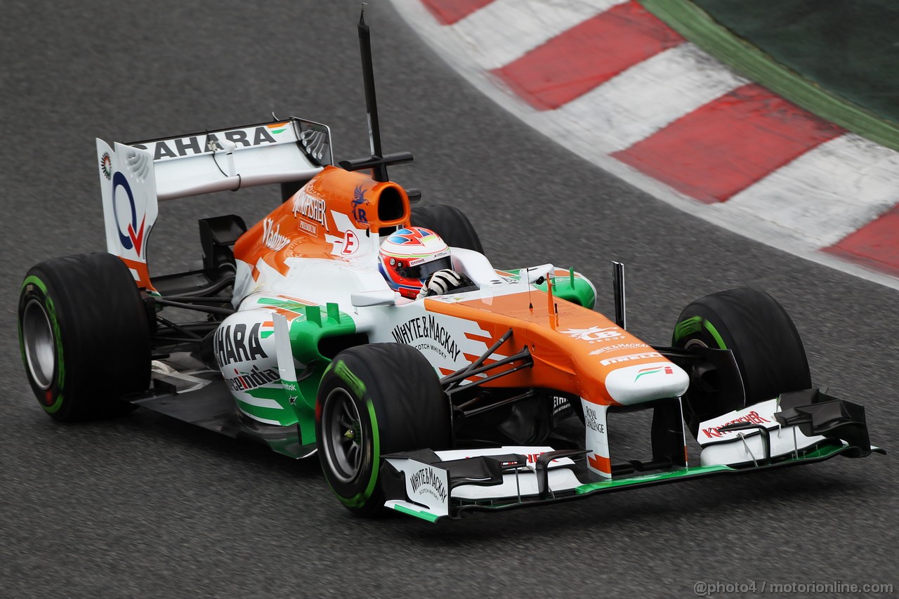 BARCELONA TEST MARZO 2013, Paul di Resta (GBR) Sahara Force India VJM06.
28.02.2013. 