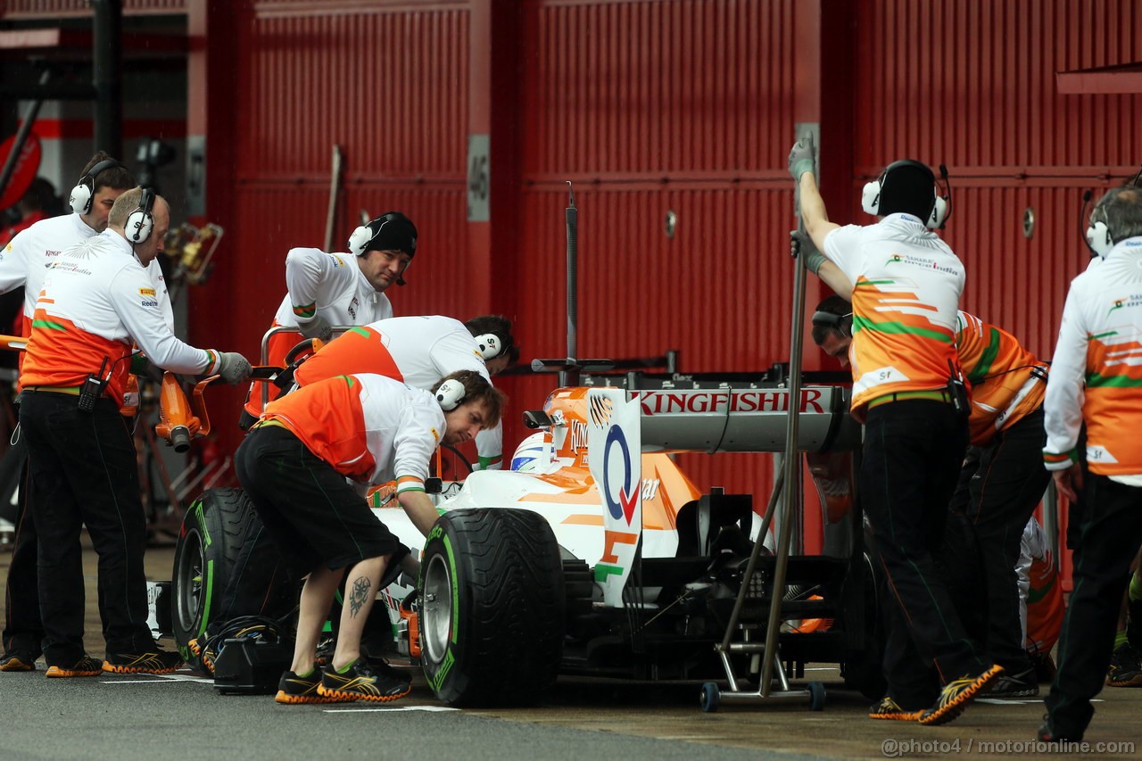 BARCELONA TEST MARZO 2013, Paul di Resta (GBR) Sahara Force India VJM06 in the pits.
28.02.2013. 