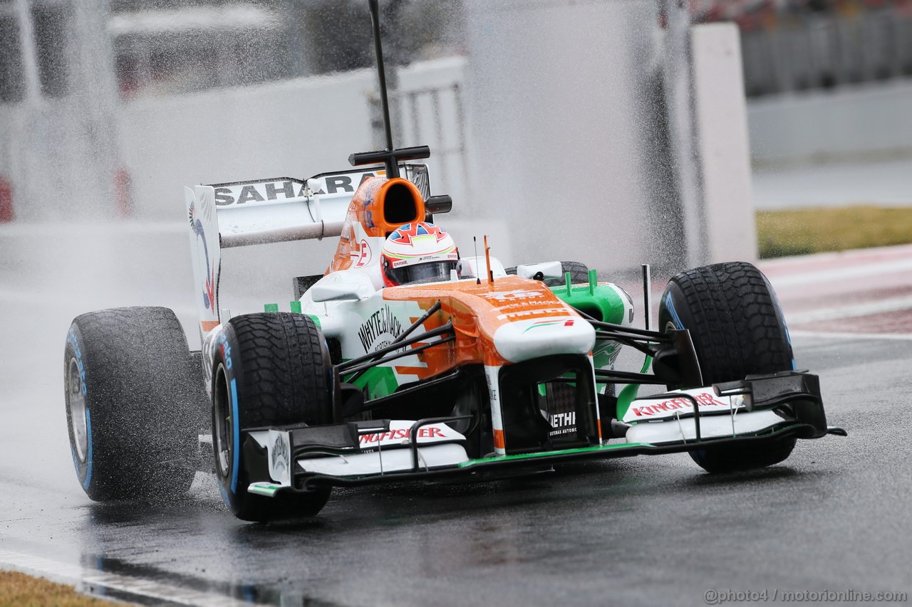 BARCELONA TEST MARZO 2013, Paul di Resta (GBR) Sahara Force India VJM06 leaves the pits.
28.02.2013. 