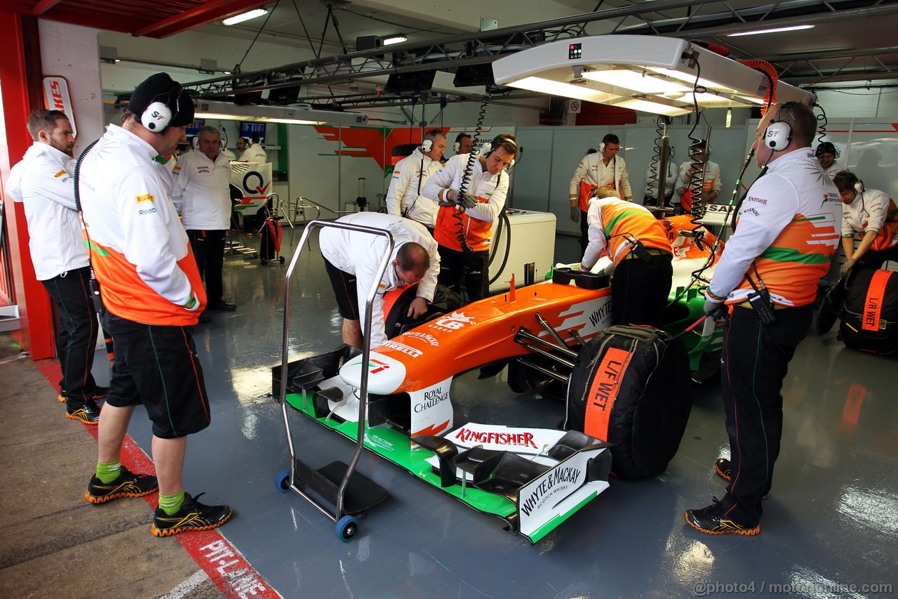 BARCELONA TEST MARZO 2013, Sahara Force India F1 VJM06 in the pits.
28.02.2013. 
