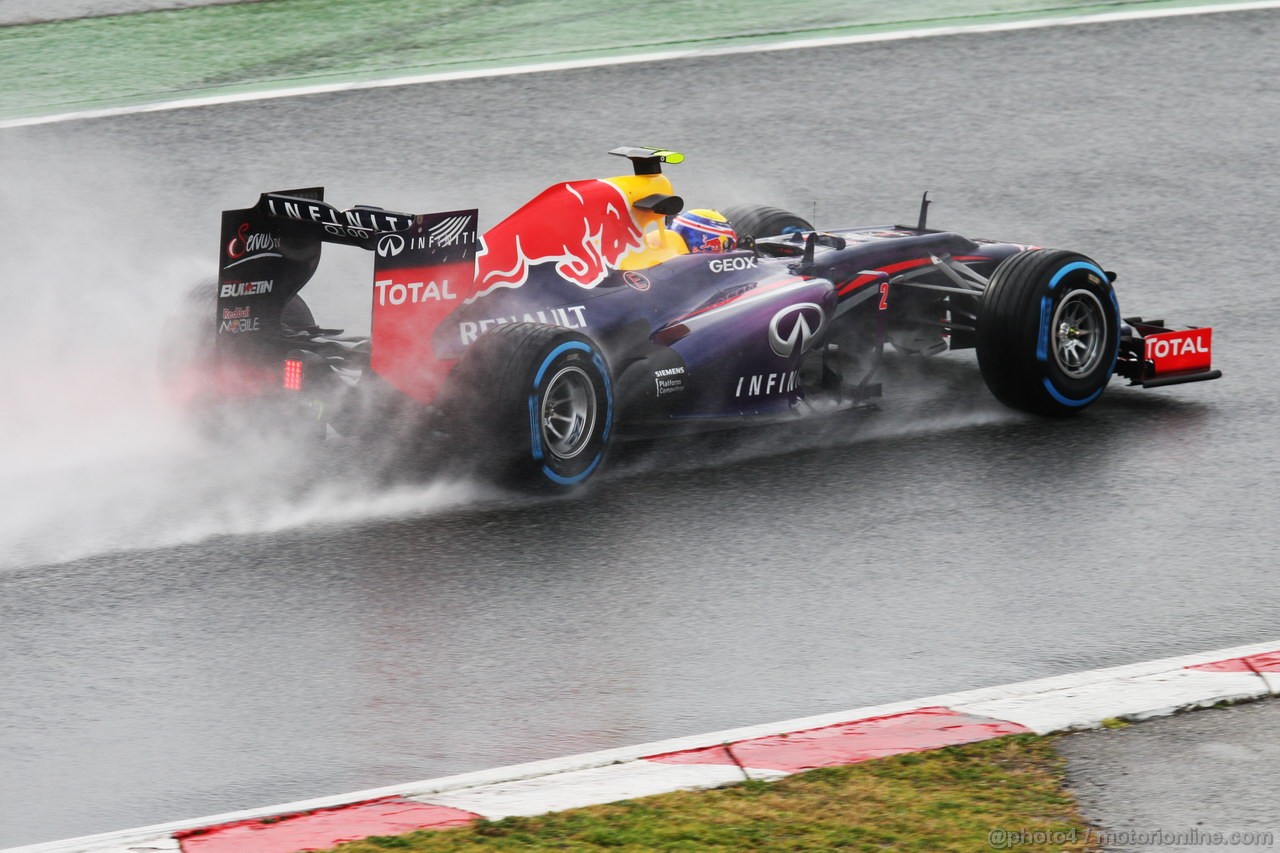 BARCELONA TEST MARZO 2013, Mark Webber (AUS) Red Bull Racing RB9.
28.02.2013. 