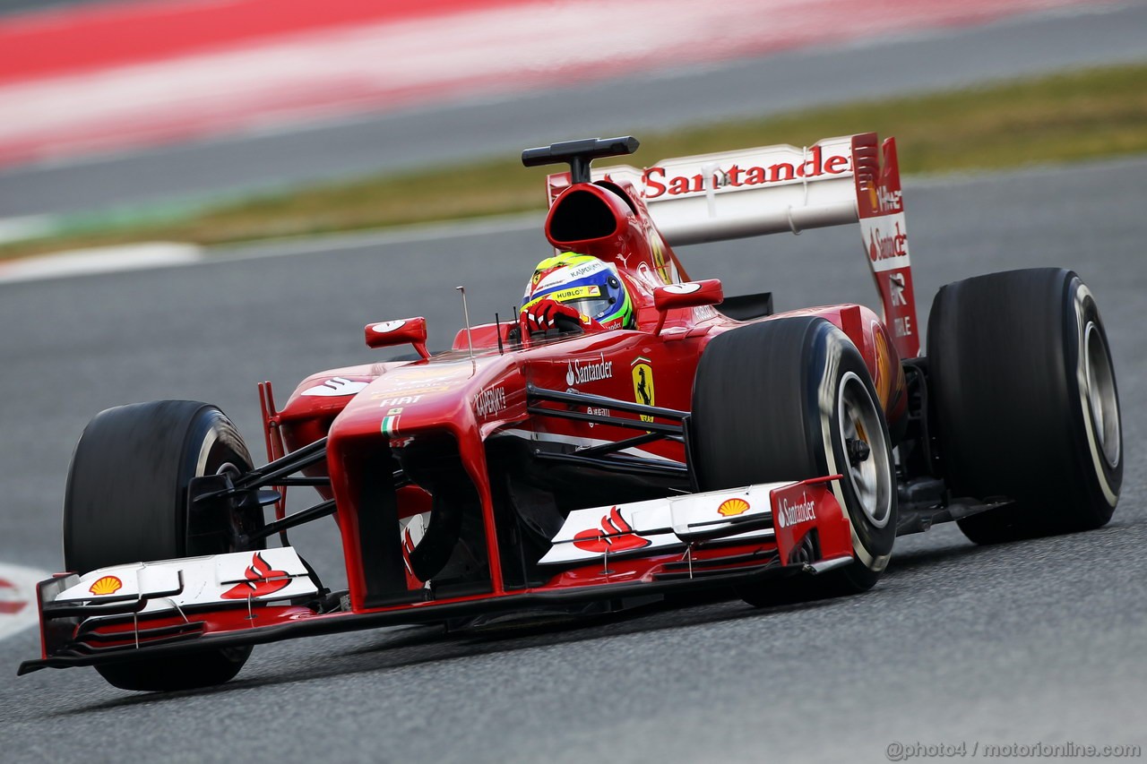 BARCELONA TEST MARZO 2013, Felipe Massa (BRA) Ferrari F138.
28.02.2013. 