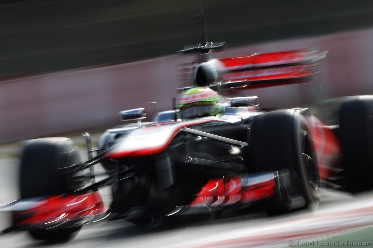 BARCELONA TEST MARZO 2013, Sergio Perez (MEX) McLaren MP4-28.
28.02.2013. 