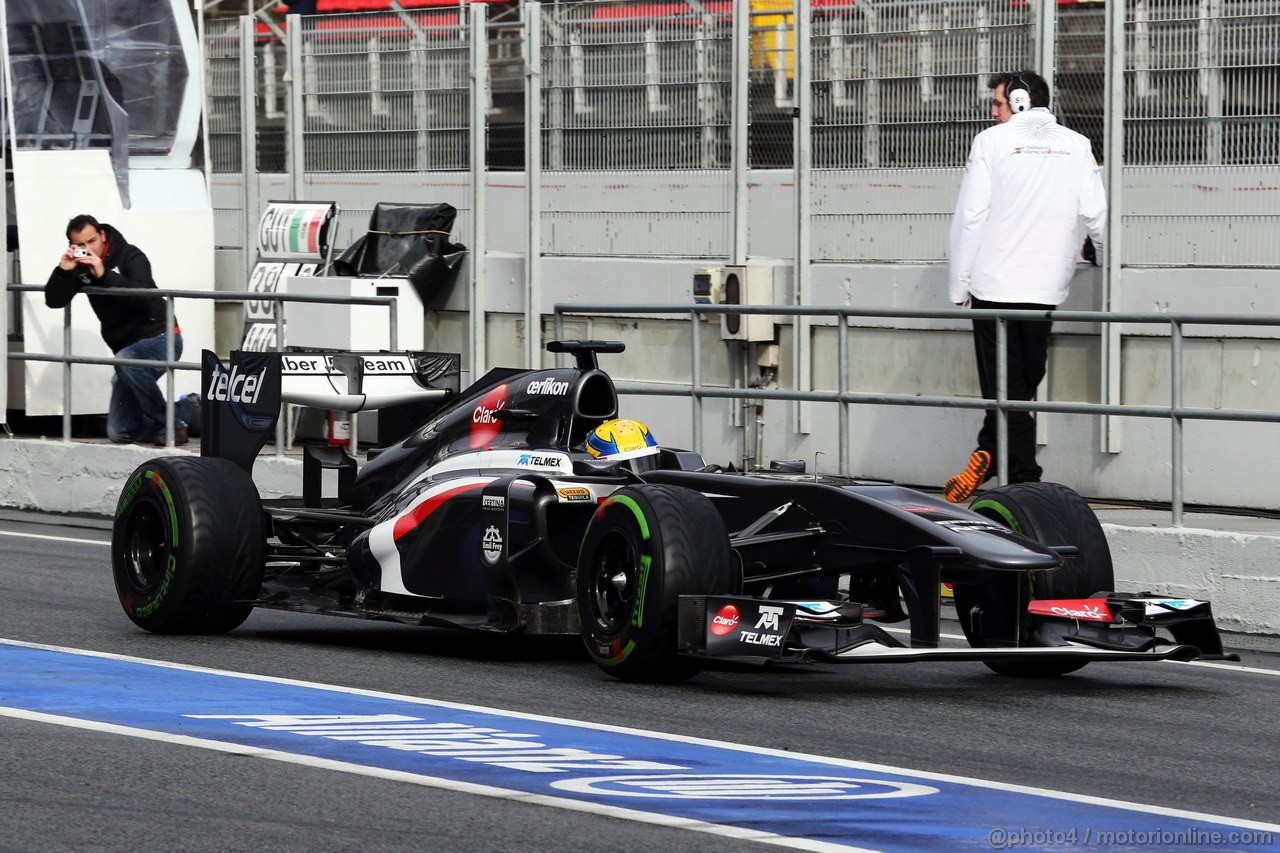 BARCELONA TEST MARZO 2013, Esteban Gutierrez (MEX) Sauber C32.
28.02.2013. 