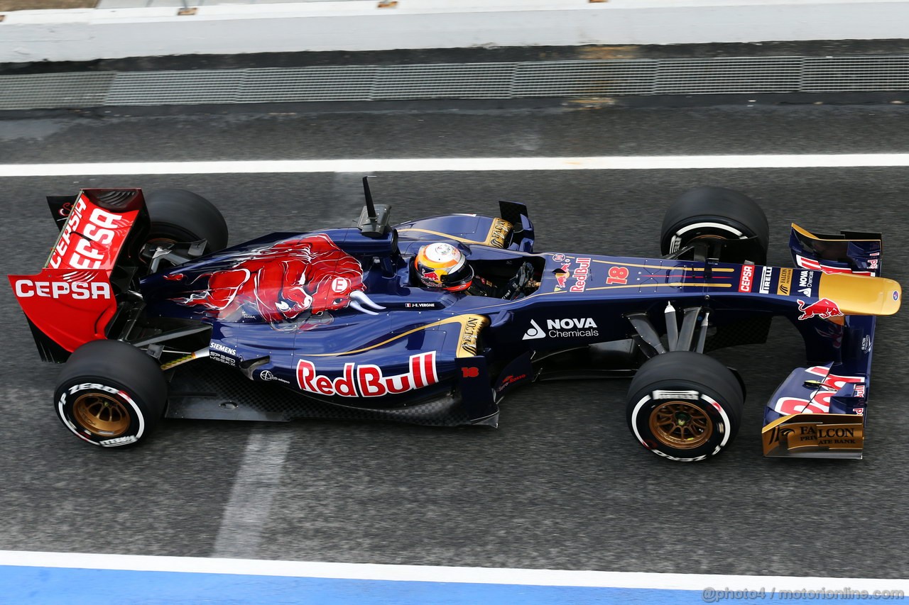BARCELONA TEST MARZO 2013, Jean-Eric Vergne (FRA) Scuderia Toro Rosso STR8.
28.02.2013. 