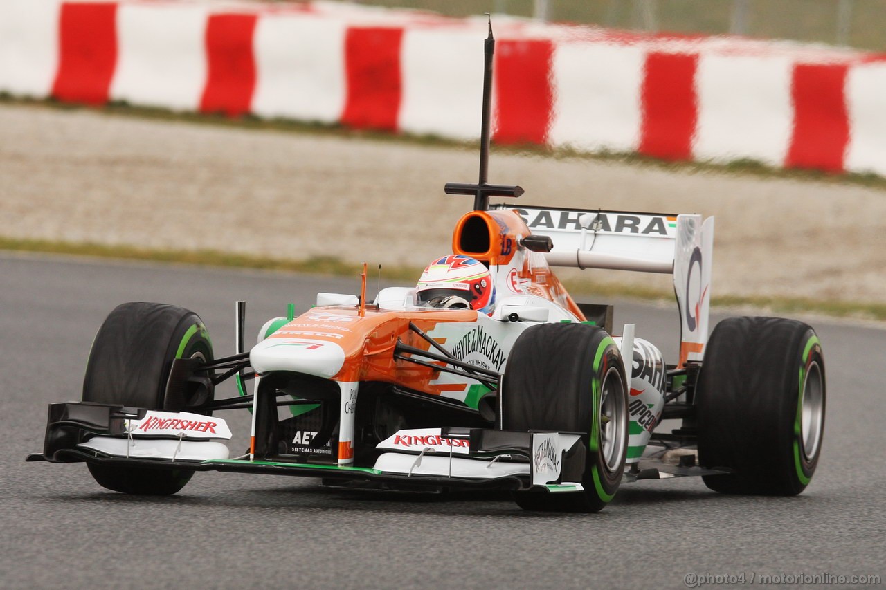 BARCELONA TEST MARZO 2013, Paul di Resta (GBR) Sahara Force India VJM06.
28.02.2013. 