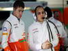 BARCELONA TEST MARZO 2013, (L to R): Paul di Resta (GBR) Sahara Force India F1 with Gianpiero Lambiase (ITA) Sahara Force India F1 Engineer.
28.02.2013. 