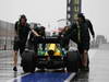 BARCELONA TEST MARZO 2013, Charles Pic (FRA) Caterham CT03 is pushed back in the pits.
28.02.2013. 