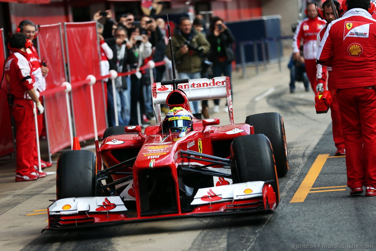 BARCELONA TEST MARZO 2013, Felipe Massa (BRA) Ferrari F138.
02.03.2013. 