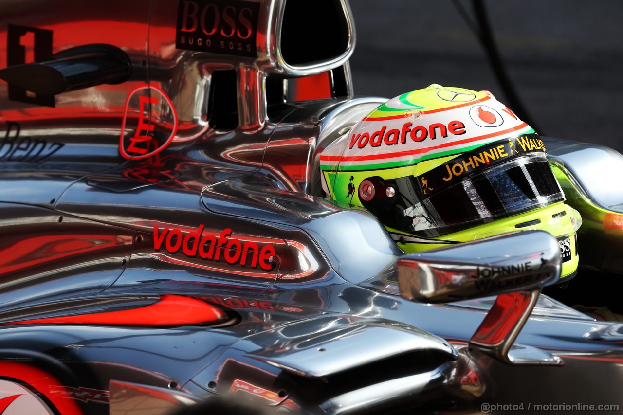 BARCELONA TEST MARZO 2013, Sergio Perez (MEX) McLaren MP4-28.
02.03.2013. 