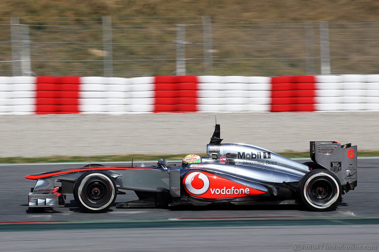 BARCELONA TEST MARZO 2013, Sergio Perez (MEX) McLaren MP4-28.
02.03.2013. 
