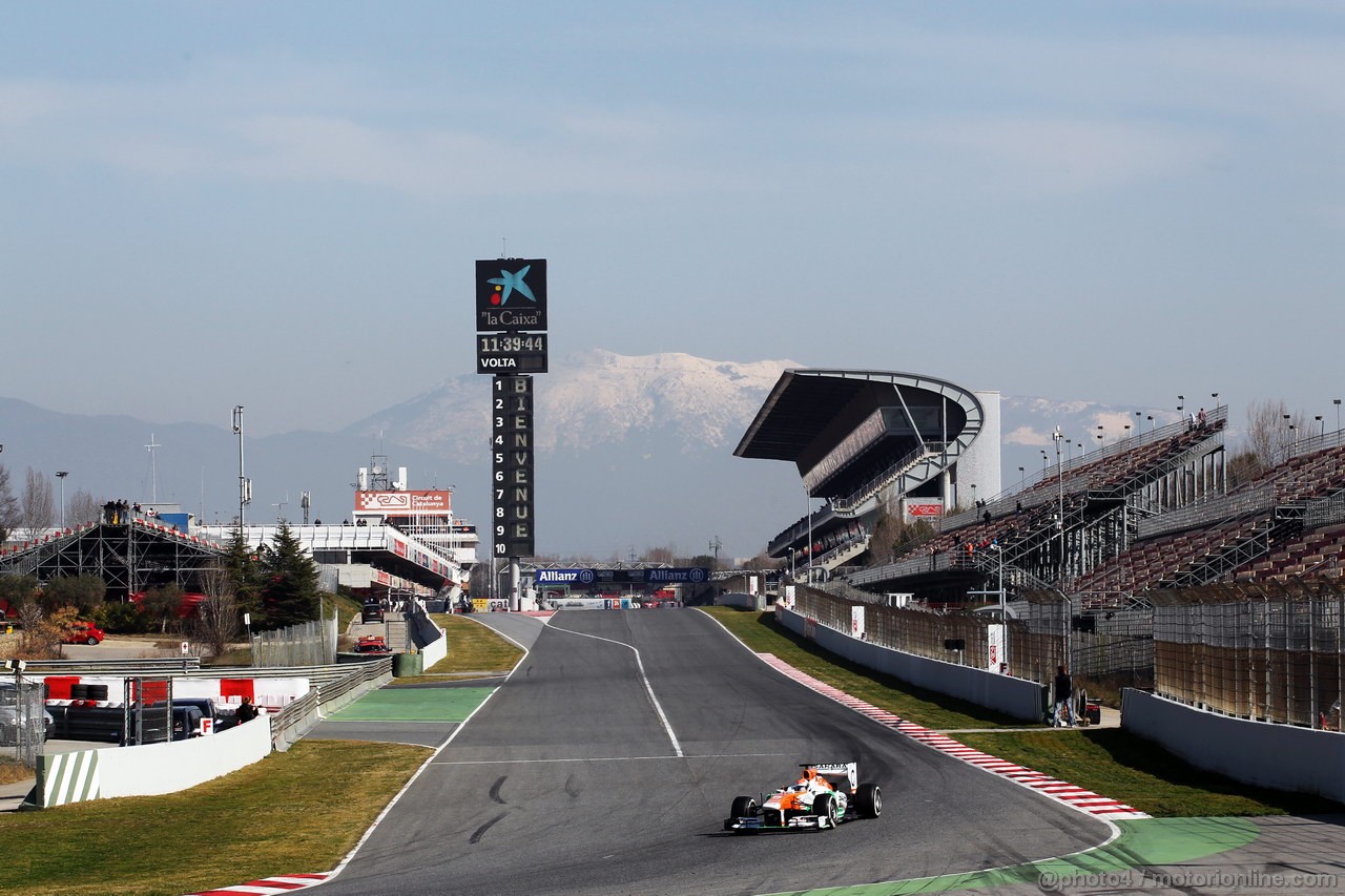 BARCELONA TEST MARZO 2013, Adrian Sutil (GER) Sahara Force India VJM06.
02.03.2013. 