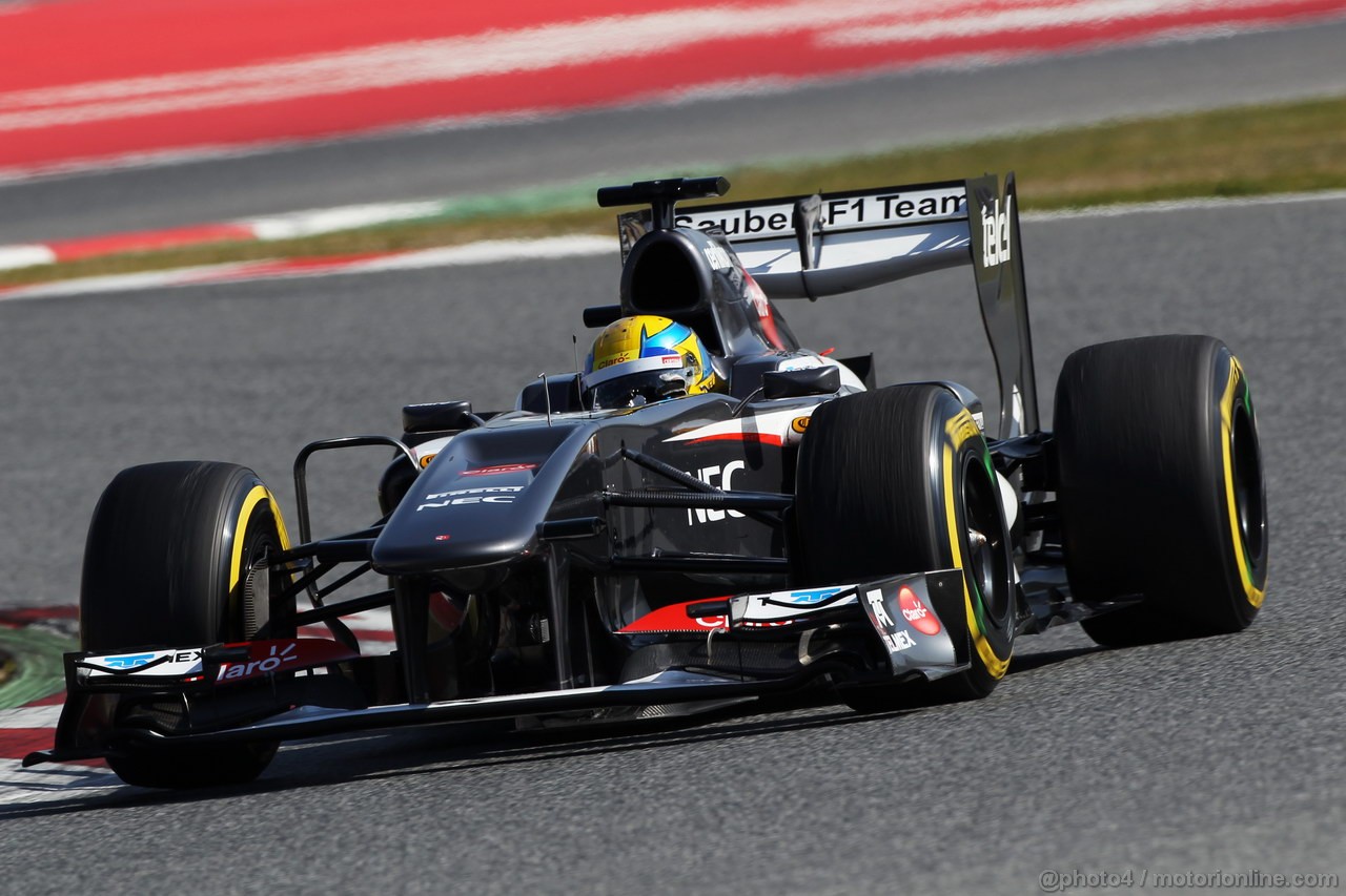 BARCELONA TEST MARZO 2013, Esteban Gutierrez (MEX) Sauber C32.
02.03.2013. 