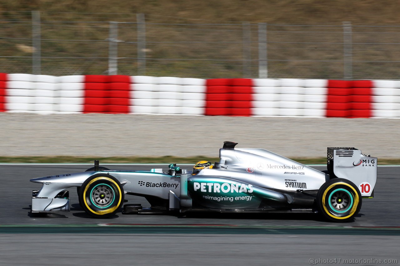 BARCELONA TEST MARZO 2013, Lewis Hamilton (GBR) Mercedes AMG F1 W04.
02.03.2013. 