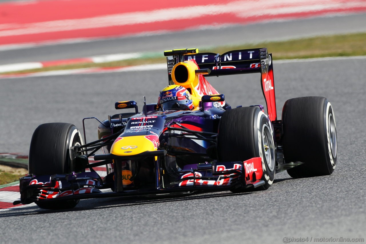 BARCELONA TEST MARZO 2013, Mark Webber (AUS) Red Bull Racing RB9.
02.03.2013. 