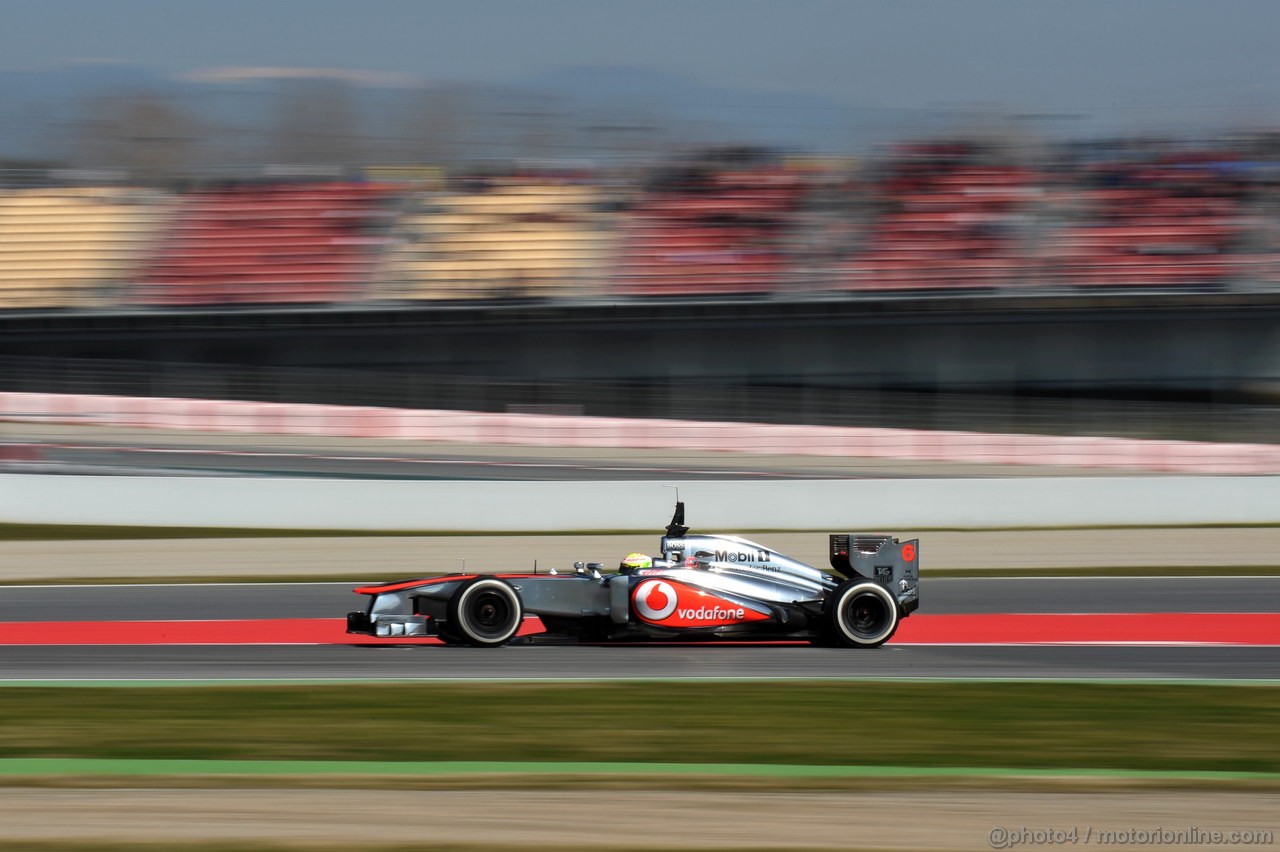 BARCELONA TEST MARZO 2013, Sergio Perez (MEX) McLaren MP4-28.
02.03.2013. 