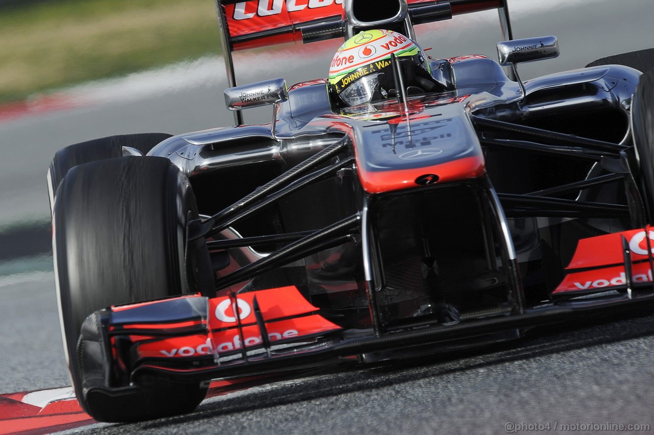 BARCELONA TEST MARZO 2013, Sergio Perez (MEX) McLaren MP4-28.
02.03.2013. 