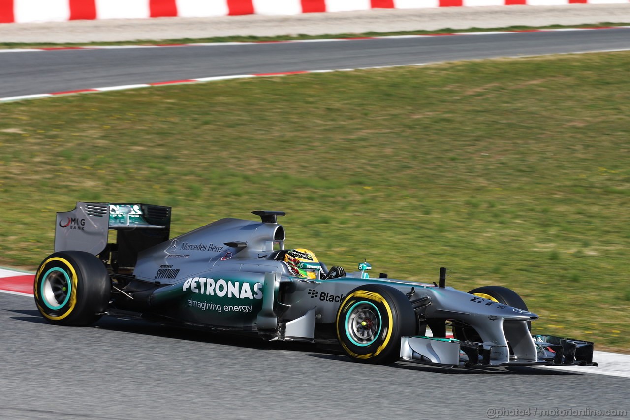 BARCELONA TEST MARZO 2013, Lewis Hamilton (GBR) Mercedes AMG F1 W04.
02.03.2013. 