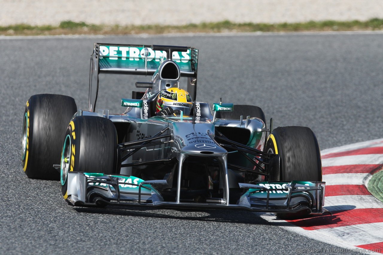 BARCELONA TEST MARZO 2013, Lewis Hamilton (GBR) Mercedes AMG F1 W04.
02.03.2013. 