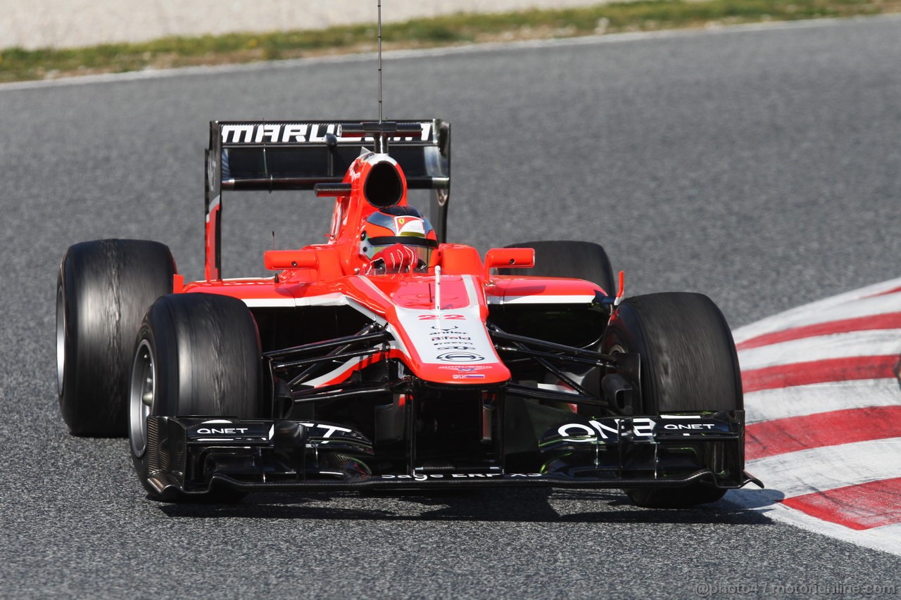 BARCELONA TEST MARZO 2013, Jules Bianchi (FRA) Marussia F1 Team MR02.
02.03.2013. 